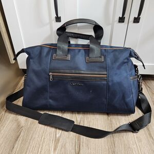 Robert Graham Le Clerc II Navy Blue Weekend Duffel Bag Travel Carry On *READ*